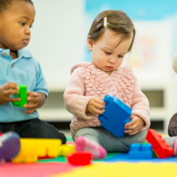 Children playing with toys