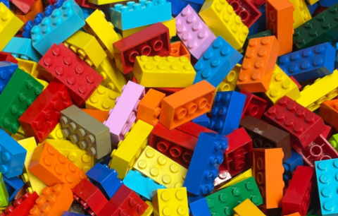 Pile of Lego bricks.