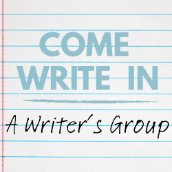 Come Write In text on notebook paper background