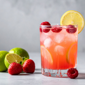 Tropical looking mocktail