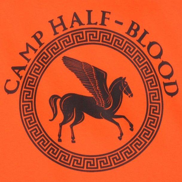 Camp Half-Blood logo with a Pegasus inside a ring