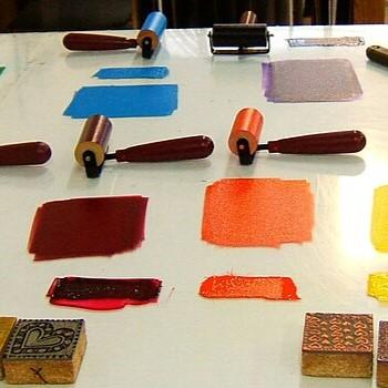 Brayers and Printmaking Paint