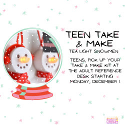 Photo of a snowman made out of tealight candles